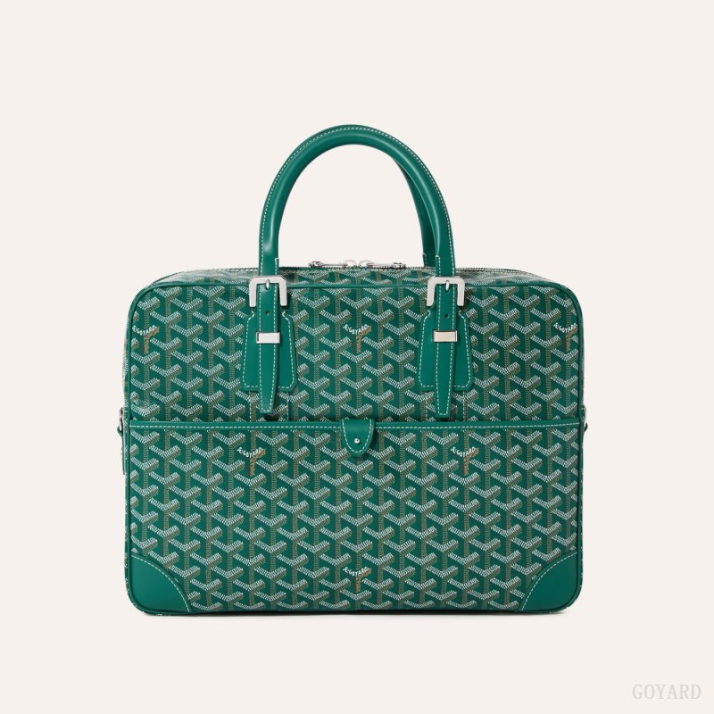 Maletín Goyard Ambassade MM Document Case Verde | GY-EUC1279