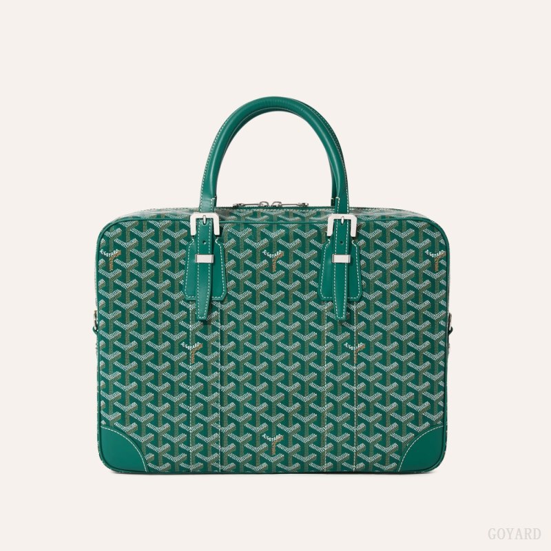 Maletín Goyard Ambassade MM Document Case Verde | GY-EUC1279