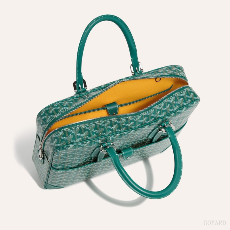 Maletín Goyard Ambassade MM Document Case Verde | GY-EUC1279