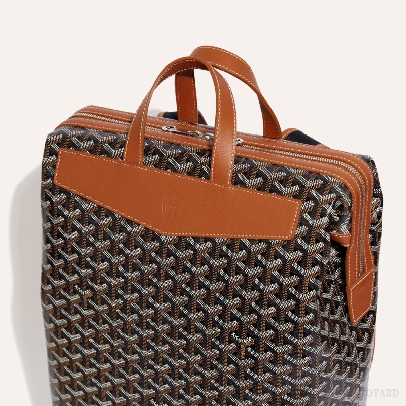 Mochilas Goyard Cisalpin Backpack Negras Marrones | GY-QUQ3378