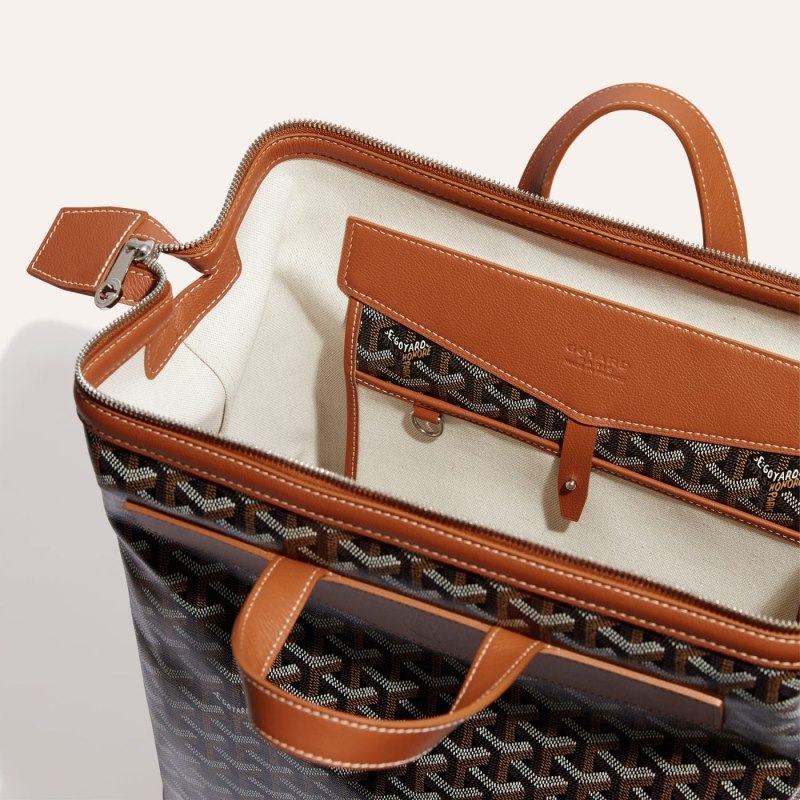 Mochilas Goyard Cisalpin Backpack Negras Marrones | GY-QUQ3378
