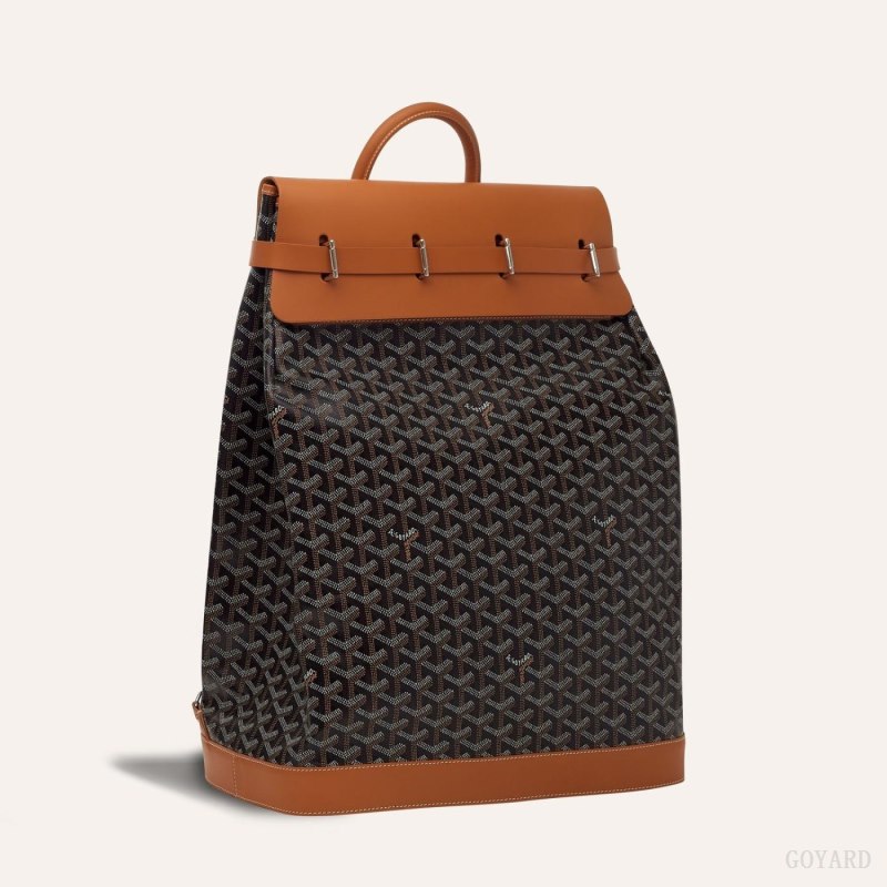 Mochilas Goyard STEAMER PM BAG Negras Marrones | GY-PLU3452