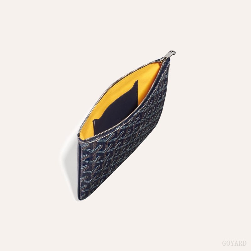 Pequeña Marroquinería Goyard SÉNAT PM POCKET Azul Marino Azules | GY-VWA7653