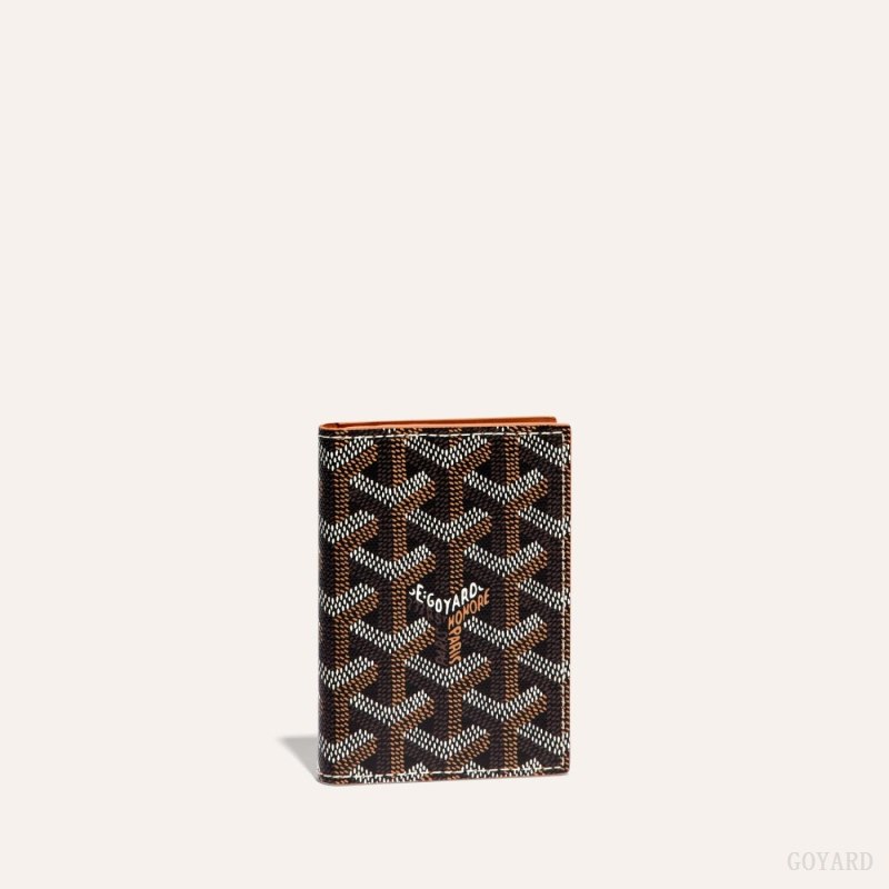 Porta Tarjeta Goyard SAINT-MARC CARD WALLET Negras Marrones | GY-QJI2781