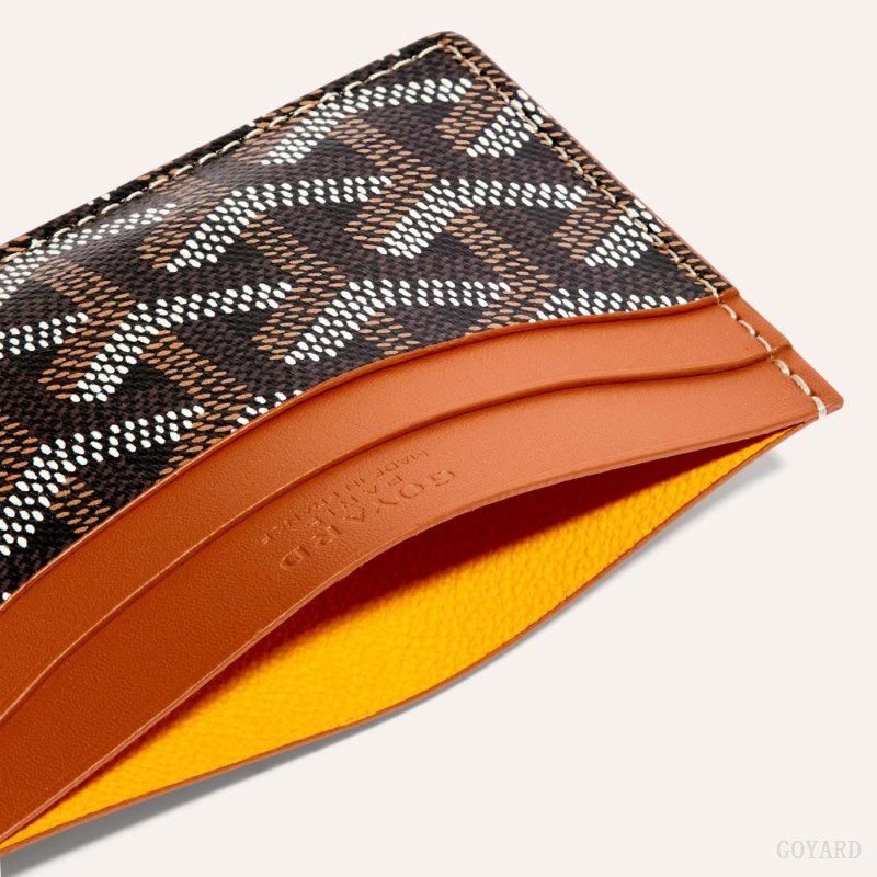 Porta Tarjeta Goyard SAINT-SULPICE CARD WALLET Negras Marrones | GY-ORU8370