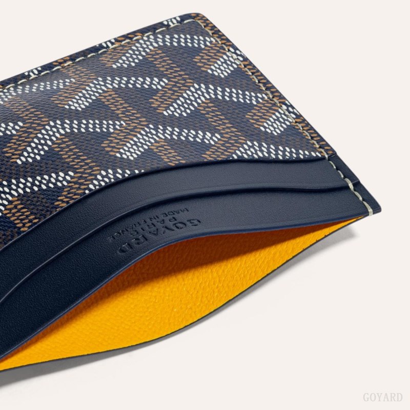 Porta Tarjeta Goyard SAINT-SULPICE CARD WALLET Azul Marino Azules | GY-APX9083