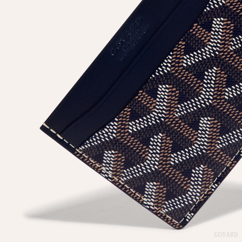 Porta Tarjeta Goyard SAINT-SULPICE CARD WALLET Azul Marino Azules | GY-APX9083