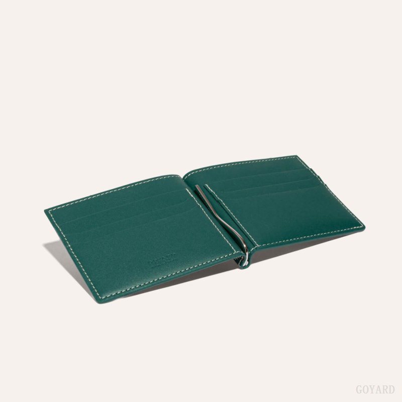 Porta Tarjeta Goyard SAINT-THOMAS BILL FOLD Verde | GY-QJM0636