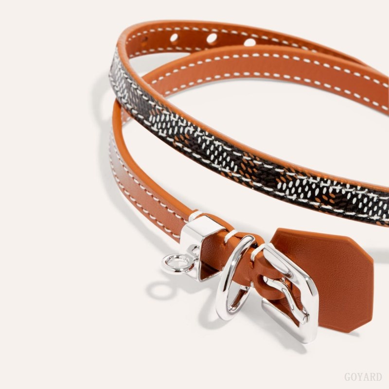 Pulseras Goyard EDMOND BRACELET Negras Marrones | GY-IIP4751